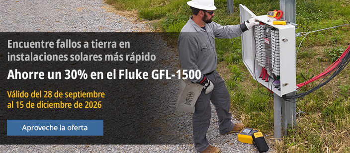 ⚡ ¡Ahorra un 30% en el localizador de fallos a tierra Fluke GFL-1500!